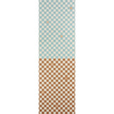 Schumacher Backdrop X Schumacher Gambit Panel Teal & Earthy Brown Wallpaper