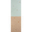 Schumacher Backdrop X Schumacher Gambit Panel Teal & Earthy Brown Wallpaper