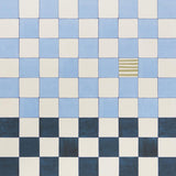 Schumacher Backdrop X Schumacher Gambit Panel Sky & Deep Navy Wallpaper