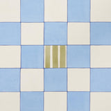 Schumacher Backdrop X Schumacher Gambit Panel Sky & Deep Navy Wallpaper