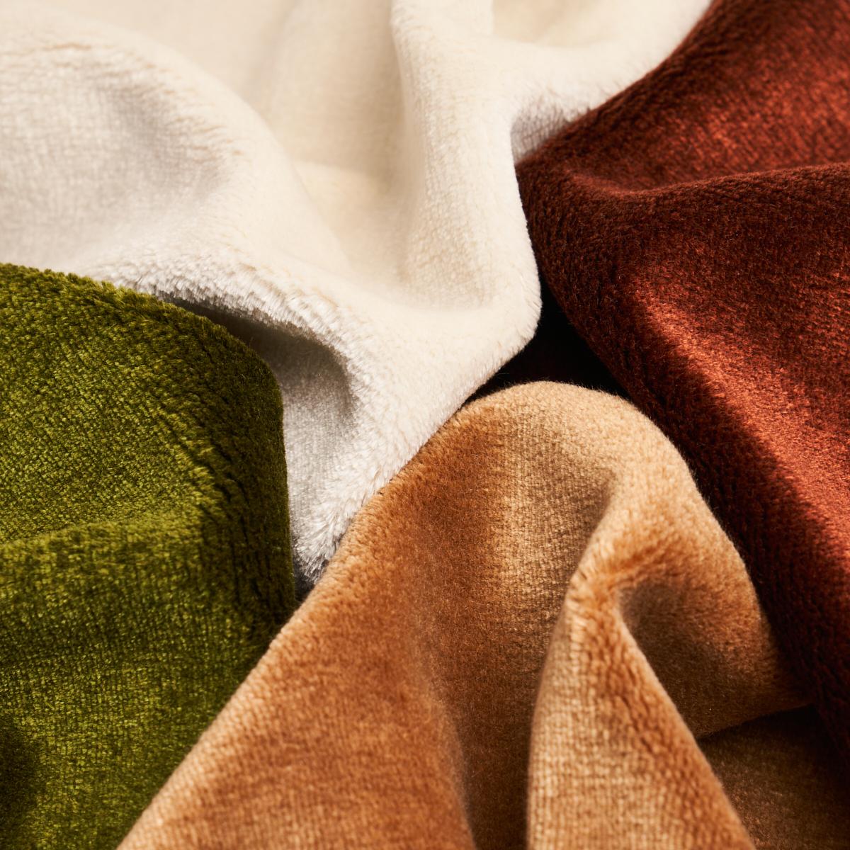 Schumacher Sumptuous Silk Wool Velvet Camel Fabric