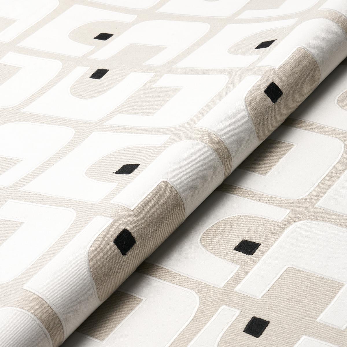 Schumacher Den Appliqu Cumin Fabric