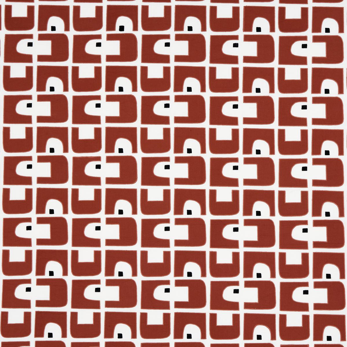 Schumacher Den Appliqu Clay Fabric