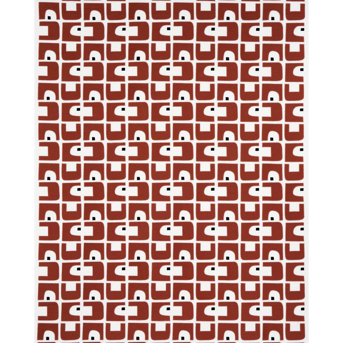 Schumacher Den Appliqu Clay Fabric