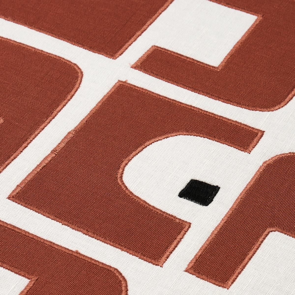 Schumacher Den Appliqu Clay Fabric