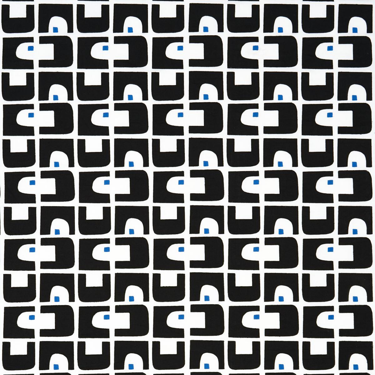 Schumacher Den Appliqu Carbon Fabric