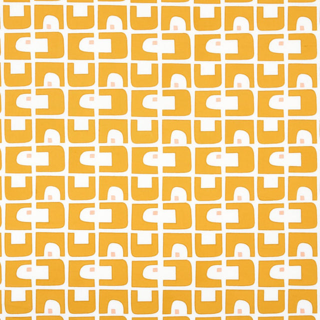 Schumacher Den Appliqu Ochre Fabric