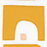 Schumacher Den Appliqu Ochre Fabric