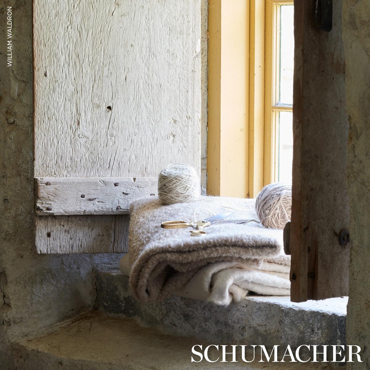 Schumacher Teddy Wool Boucl Rabbit Fabric