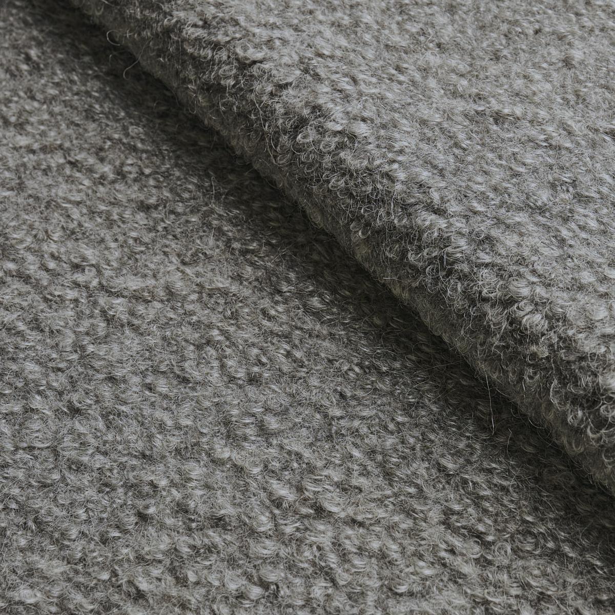 Schumacher Teddy Wool Boucl Grey Fabric