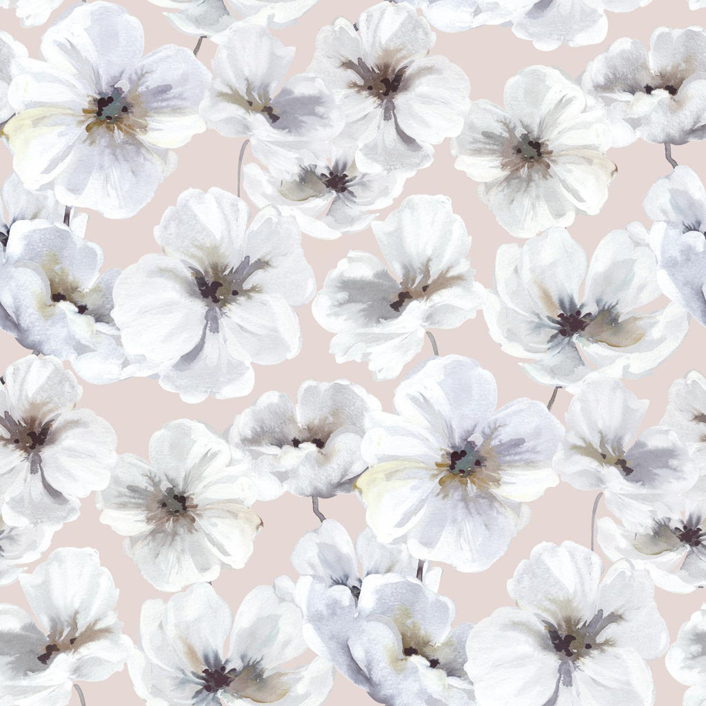 RoomMates Tamara Day Hawthorn Blossom Peel & Stick By Roommates blush Wallpaper