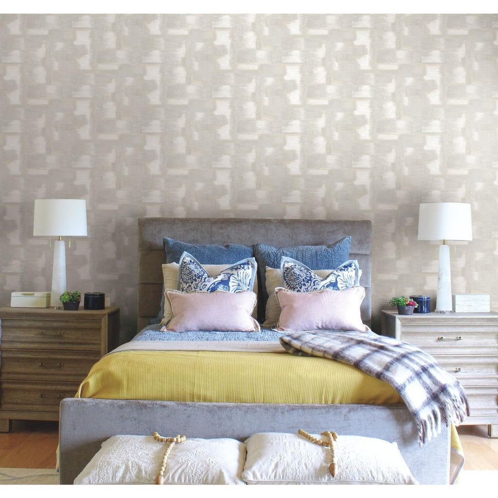 RoomMates Tamara Day Modern Ikat Peel & StickBy Roommates grey Wallpaper
