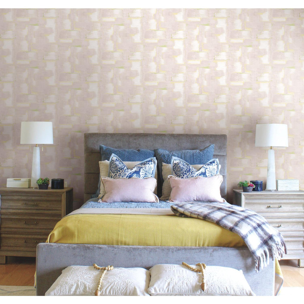 RoomMates Tamara Day Modern Ikat Peel & StickBy Roommates blush Wallpaper