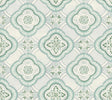 York Garden Trellis Rain Blue Wallpaper