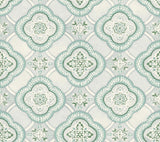 York Garden Trellis Rain Blue/Grey Wallpaper