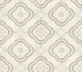 York Garden Trellis Hazel Beige/Brown Wallpaper