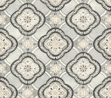 York Garden Trellis Onyx Black Wallpaper