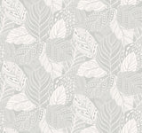 York Vinca Flint Grey Wallpaper
