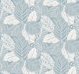 York Vinca Smokey Blue Blue Wallpaper