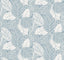 York Vinca Smokey Blue Blue Wallpaper