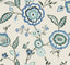 York Dahlia Blooms Dove/Cornflower Blue Wallpaper