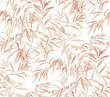 York Willow Grove Clay Pink Wallpaper