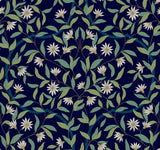 York Jasmine Indigo Blue Wallpaper