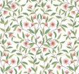 York Jasmine Coral Pink Wallpaper
