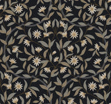 York Jasmine Midnight Black Wallpaper
