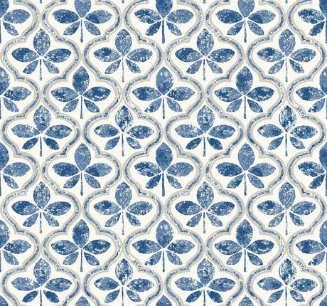 York Sevilla Cobalt Blue Wallpaper