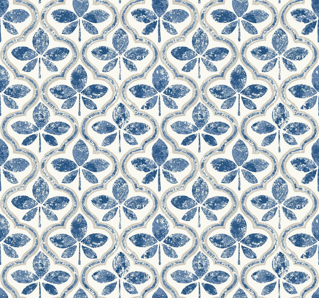 York Sevilla Cobalt Blue Wallpaper