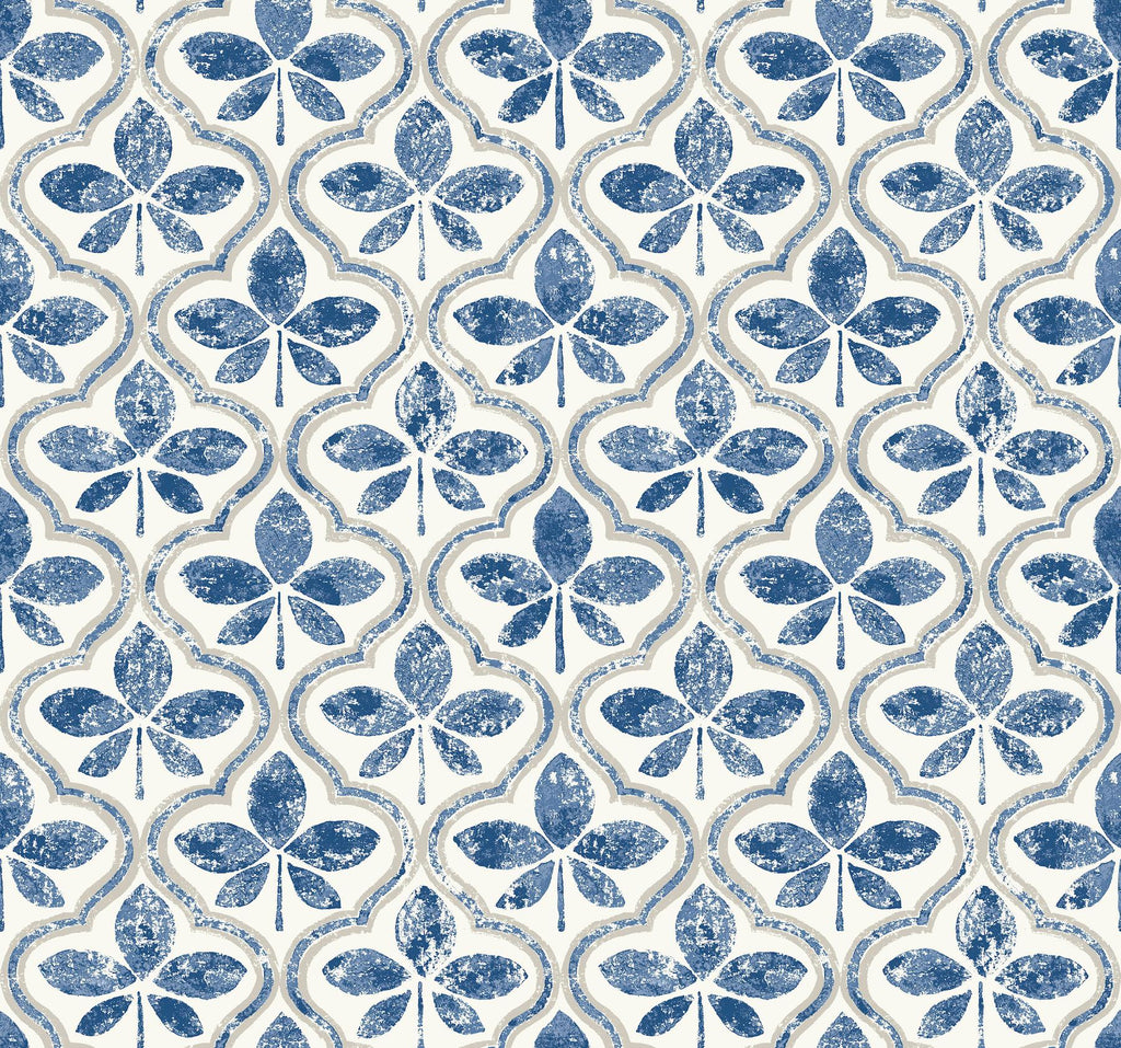 York Sevilla Cobalt Blue Wallpaper