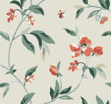 York Springtime Sand/Clay Beige Wallpaper
