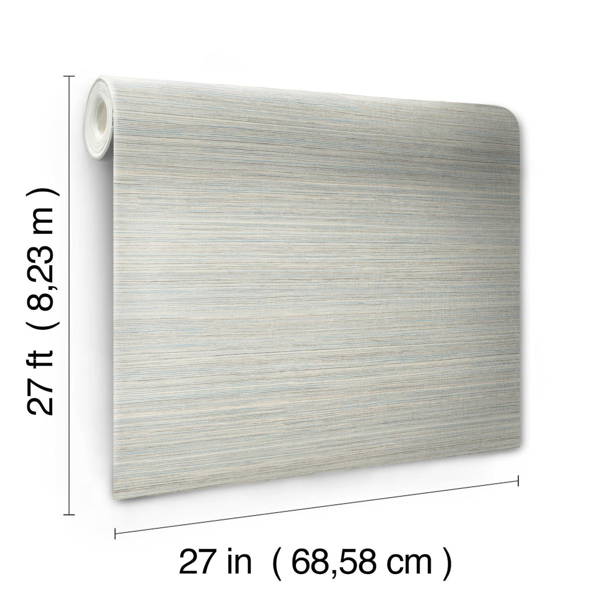 York Fountain Grass Smokey Blue Blue Wallpaper