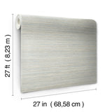 York Fountain Grass Smokey Blue Blue Wallpaper