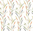 York Chloe Vine Sienna Orange Wallpaper
