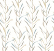 York Chloe Vine River Rock Beige Wallpaper