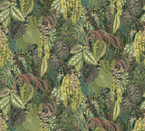 York Greenery Mural Jade Wall Mural Green/Black Wallpaper