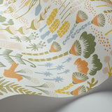 Borastapeter Hoppmosse Ivory And Multi Wallpaper