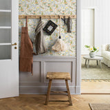 Borastapeter Hoppmosse Ivory And Multi Wallpaper