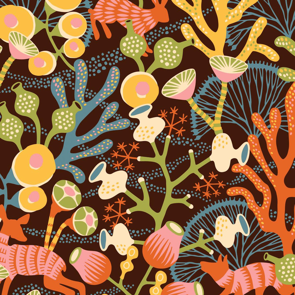 Borastapeter Korallng Brown Wallpaper