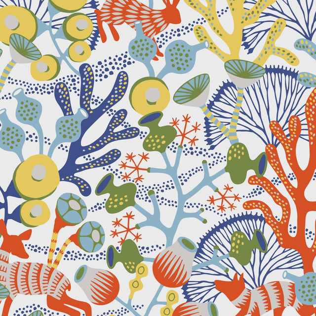 Borastapeter Korallng Ivory Multi Wallpaper
