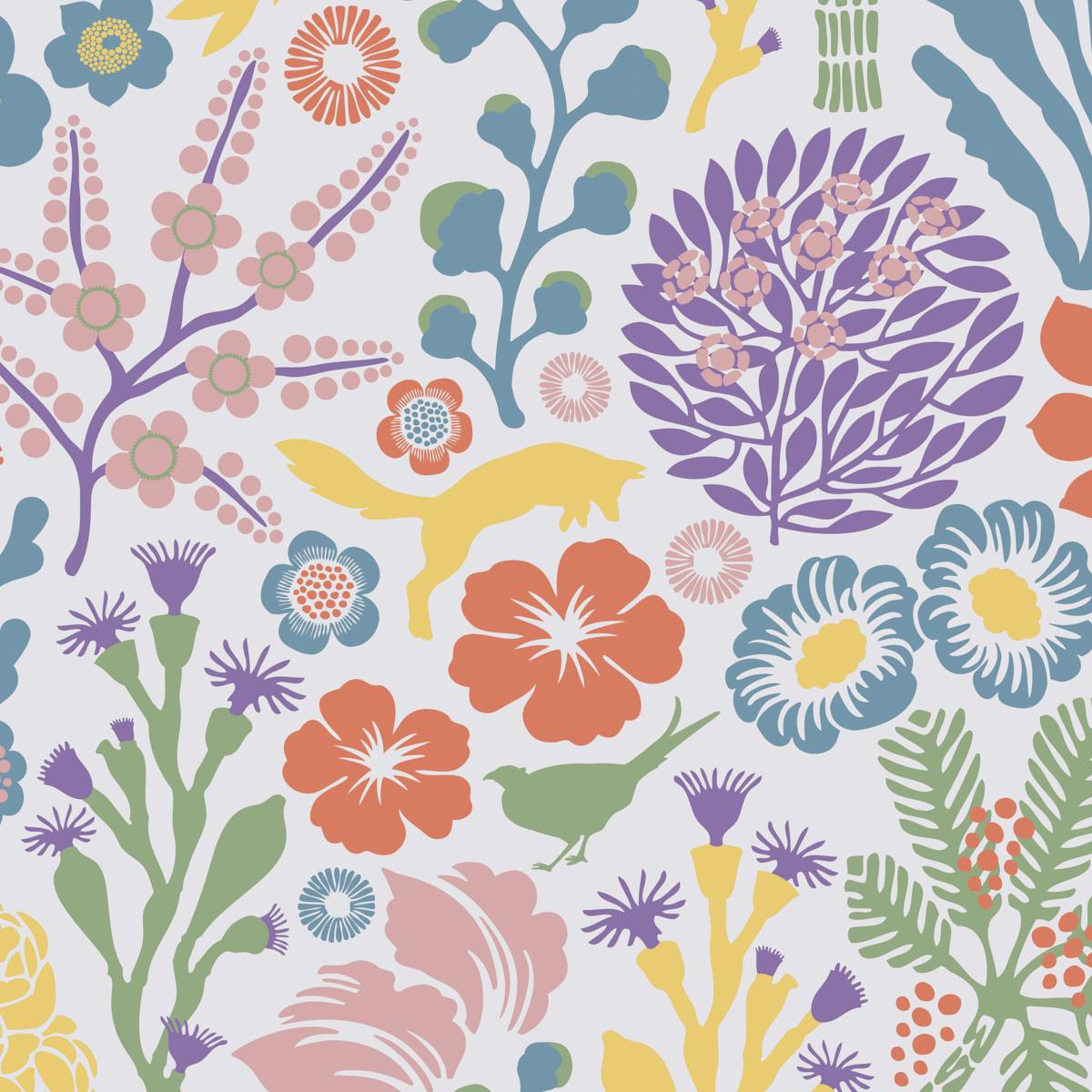 Borastapeter Rvdunge Ivory Multi Wallpaper