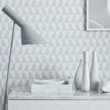 Borastapeter Trapez Grey Wallpaper