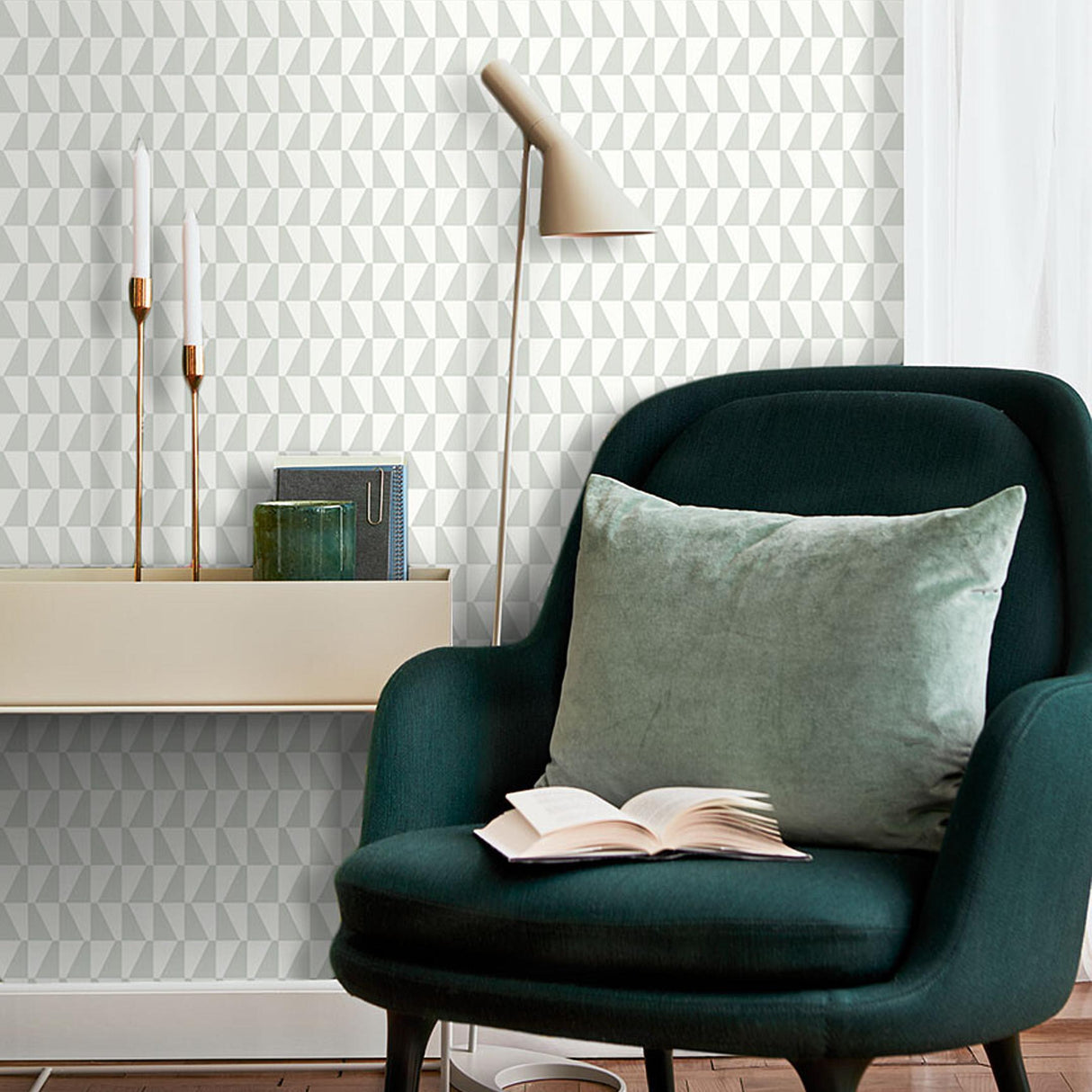 Borastapeter Trapez Sage Wallpaper