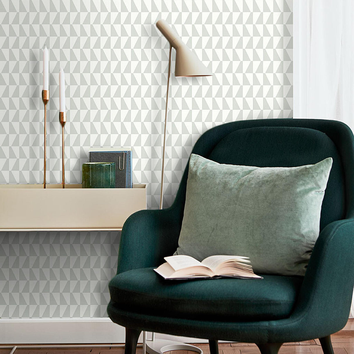Borastapeter Trapez Sage Wallpaper