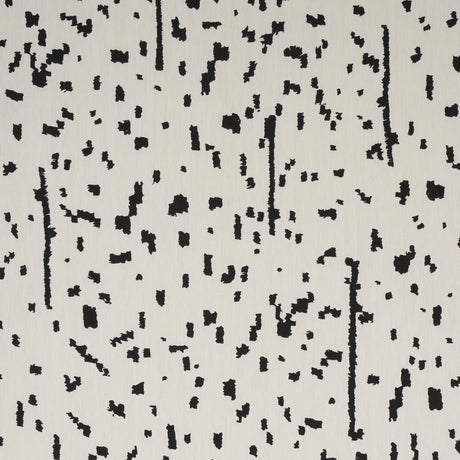 Schumacher Bespotted Black Fabric