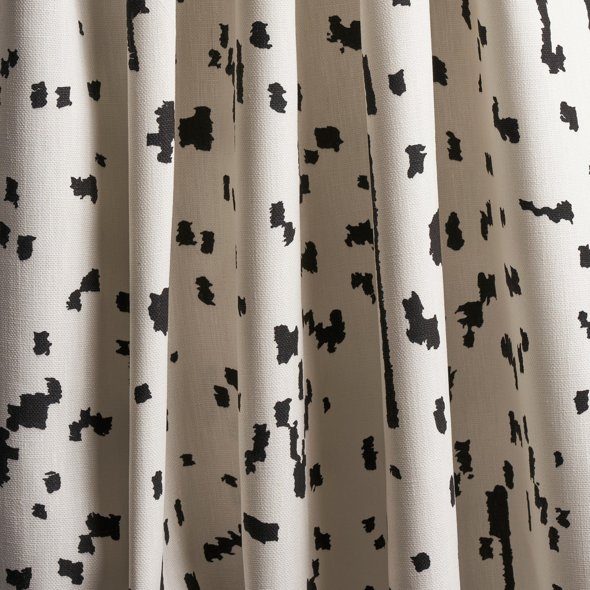 Schumacher Bespotted Black Fabric
