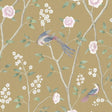 Borastapeter Paradise Birds Gold Wallpaper