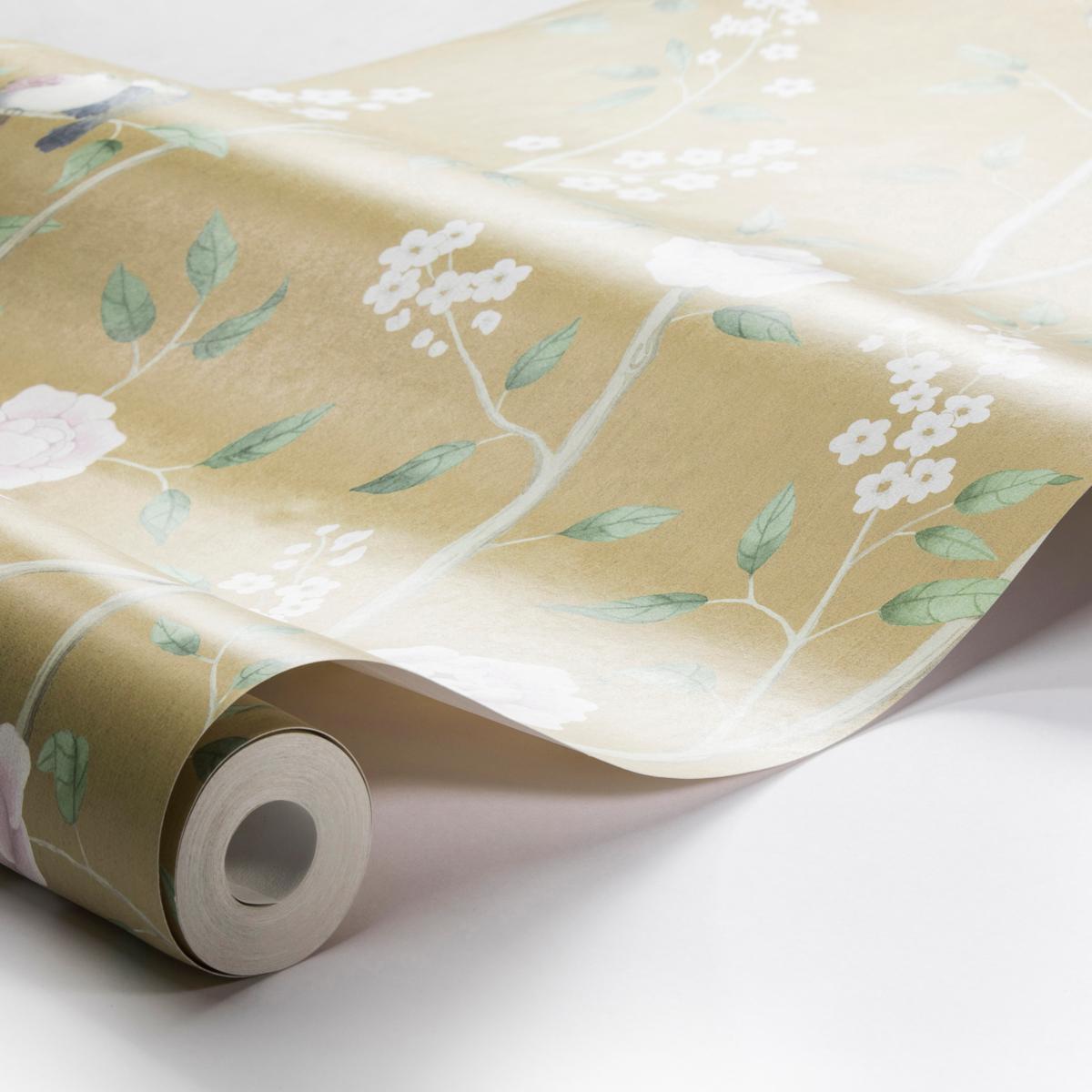 Borastapeter Paradise Birds Gold Wallpaper